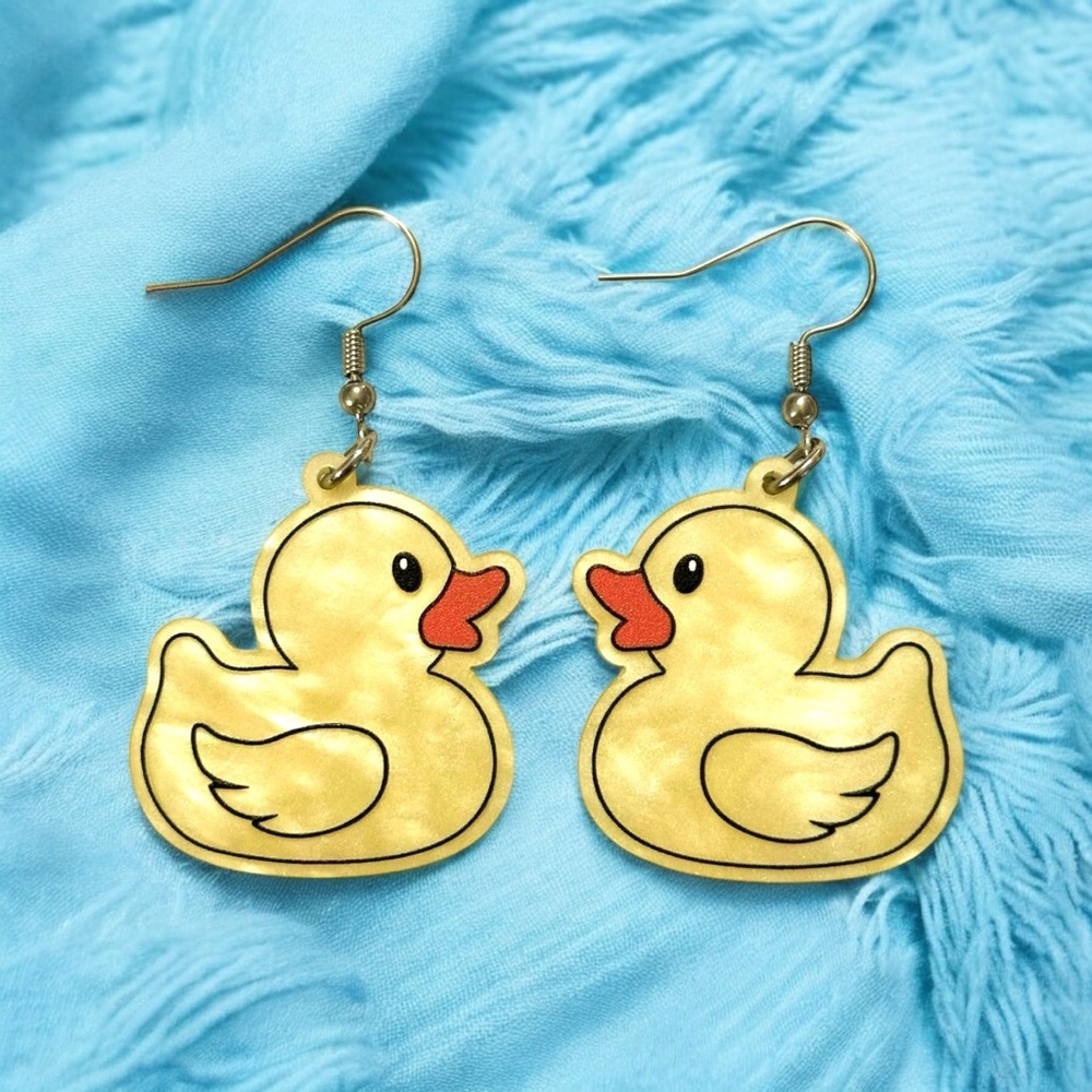 Rubber Duck Earrings